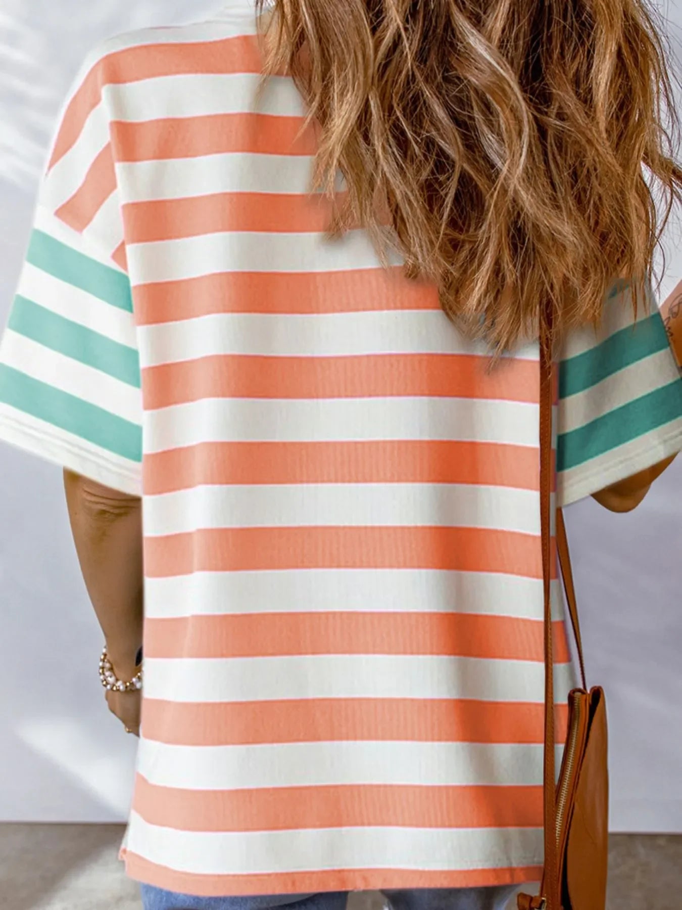 Flawless Fit Oversized Striped Short Sleeve Pocket T Shirt - Southern Shores Clothing