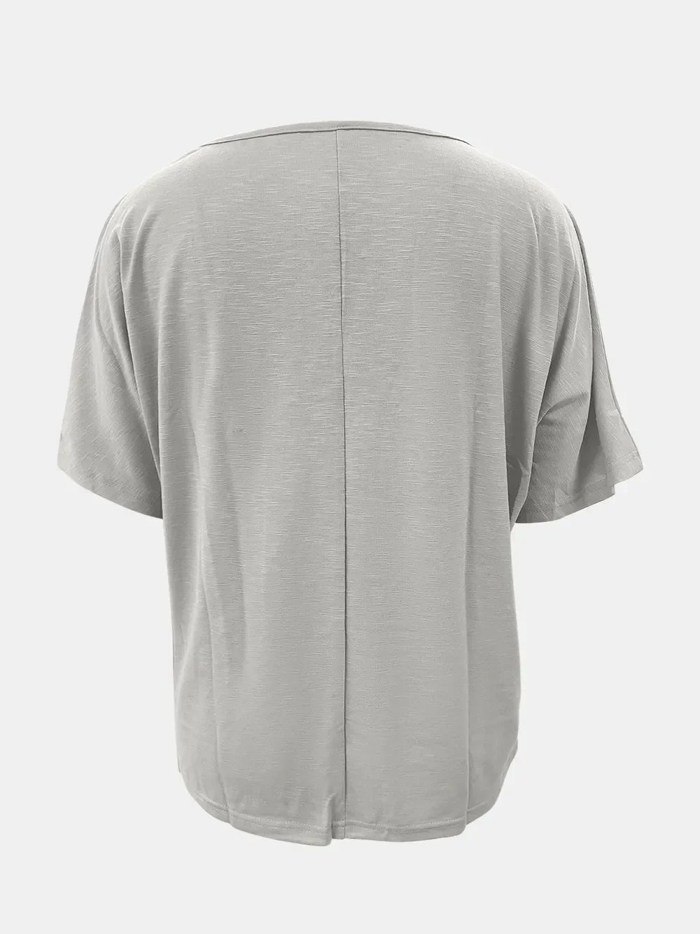 Full Size Scoop Neck Short Sleeve T-Shirt - Southern Shores Clothing