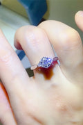 2 Carat Moissanite Sterling Silver Ring With Certificate