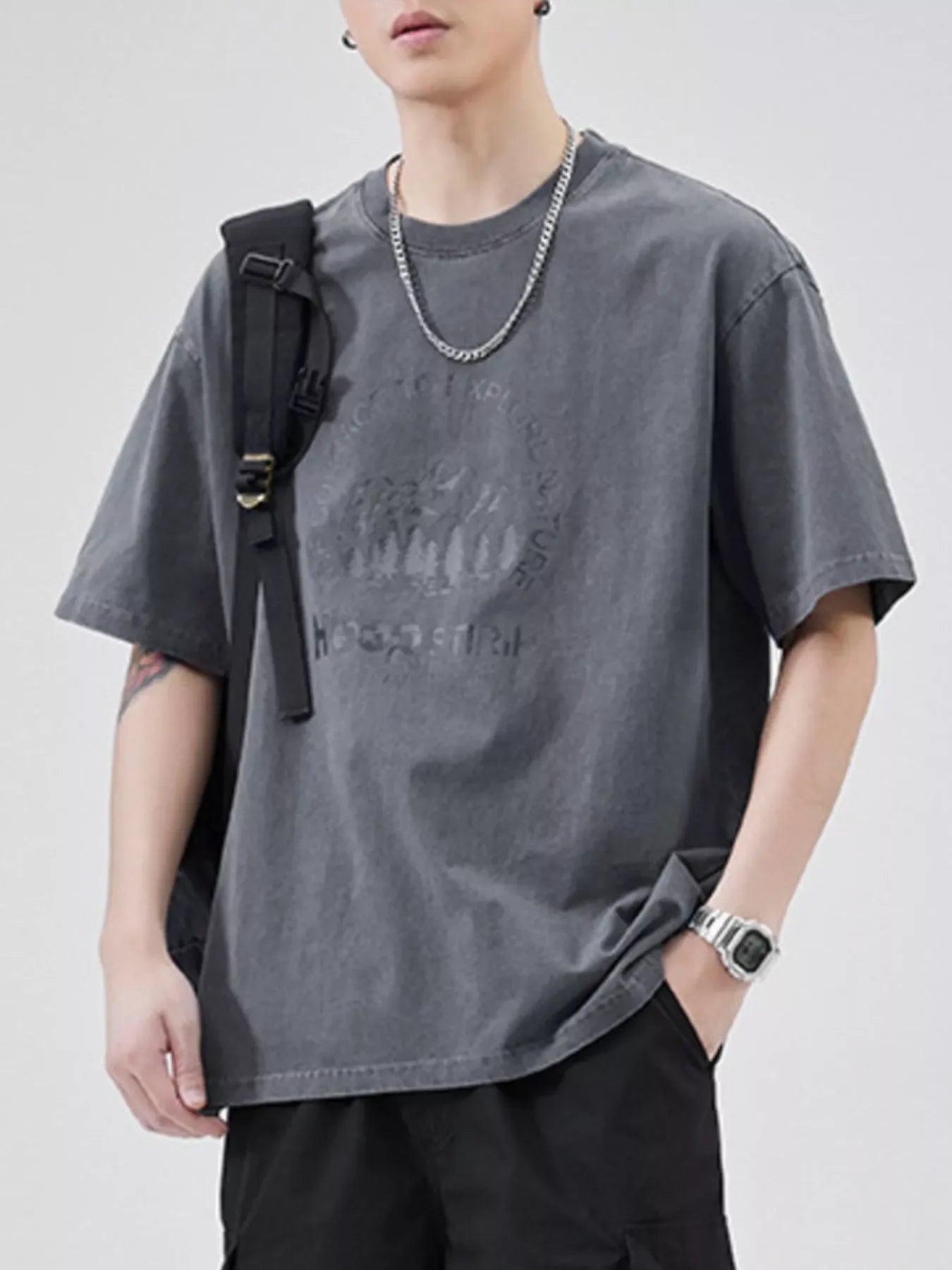 Plus Size Oversized Round Neck Cotton T Shirt - Southern Shores Clothing
