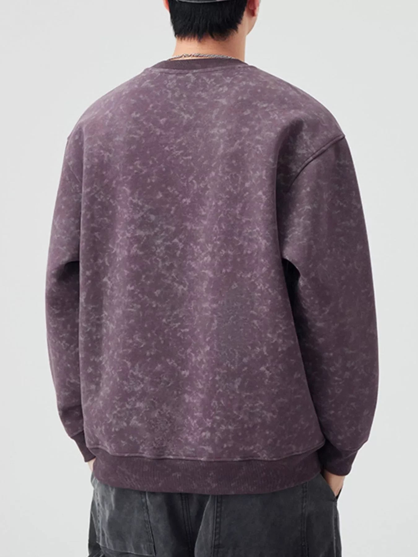 Plus Size Round Neck Long Sleeve Sweatshirt - Southern Shores Clothing