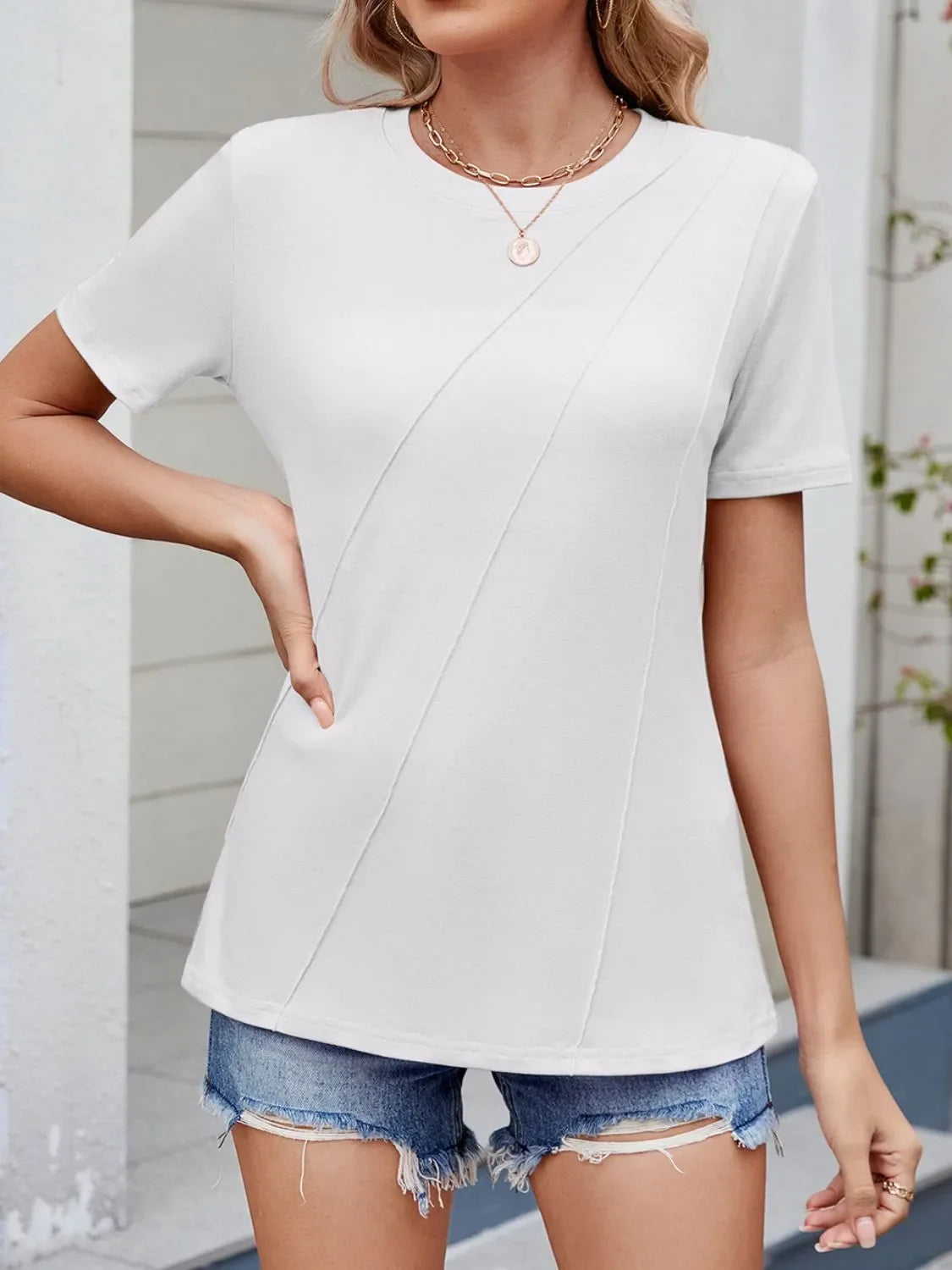Round Neck Short Sleeve T-Shirt - Southern Shores Clothing
