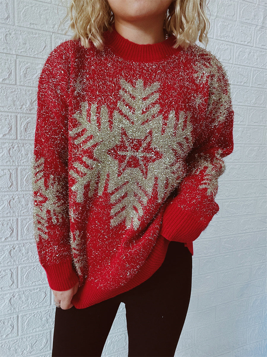 Southern Shores Women's Christmas Element Round Neck Sweater
