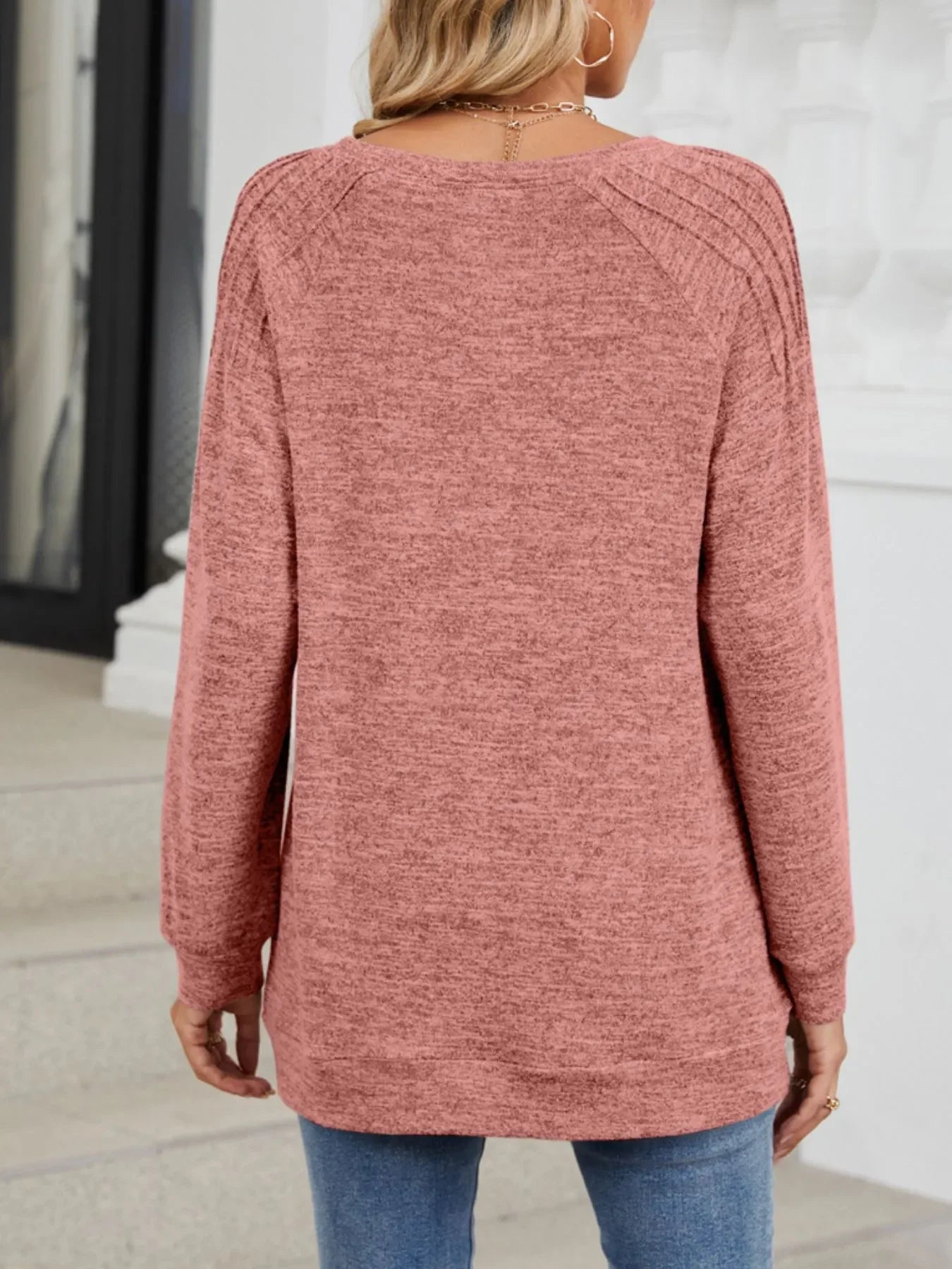 Round Neck Long Sleeve T-Shirt - Southern Shores Clothing