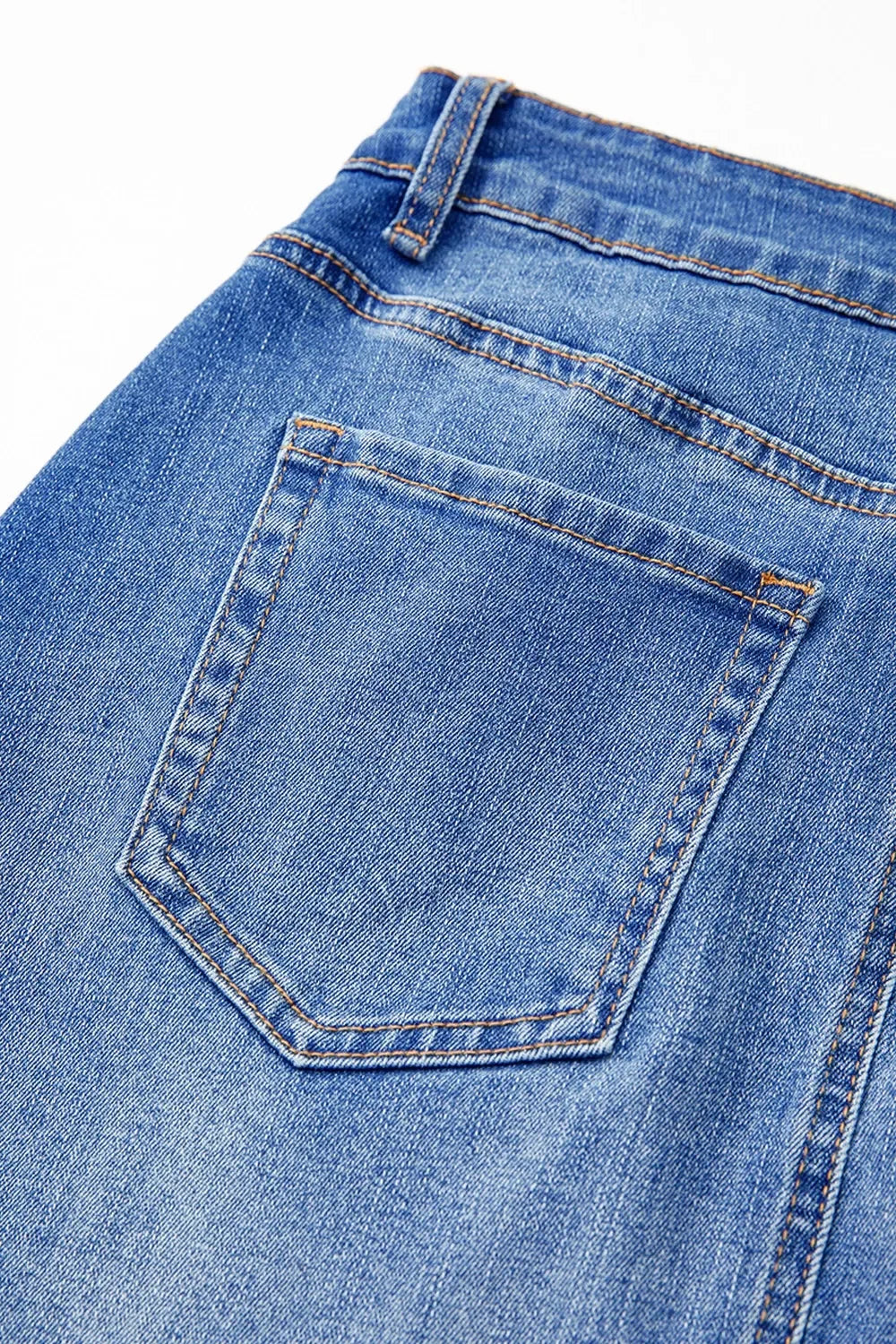 Wrapped Crossed Waist Denim Mini Skirt Casual Wear - Southern Shores Clothing