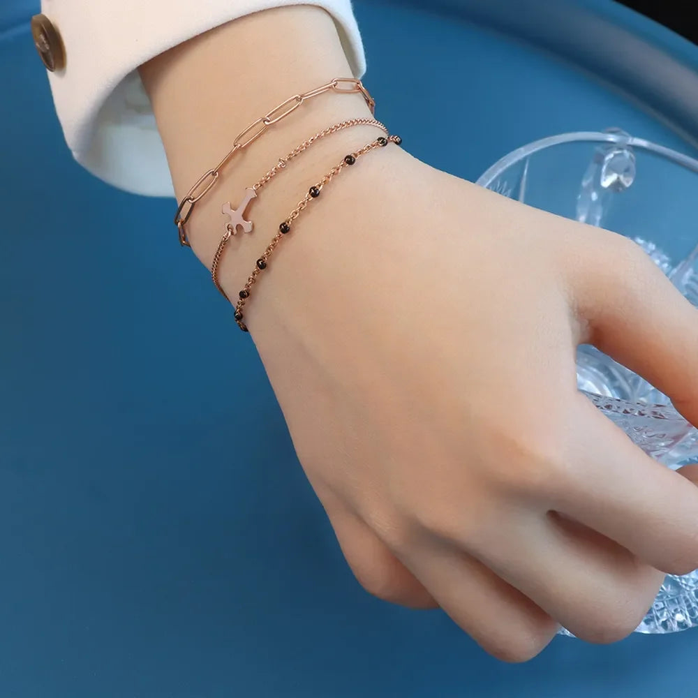 Titanium Steel Three-Layered Coastal Bracelet - Southern Shores Clothing