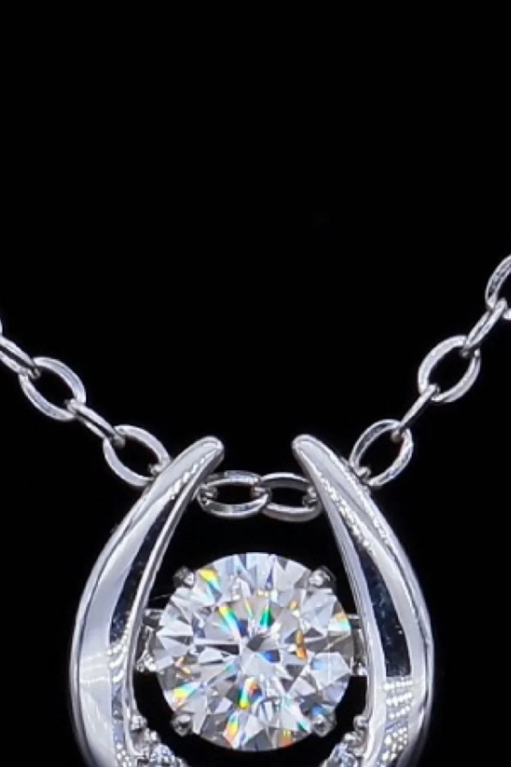 Minimalist 0.5 Carat Moissanite Zircon Pendant Necklace - Southern Shores Clothing