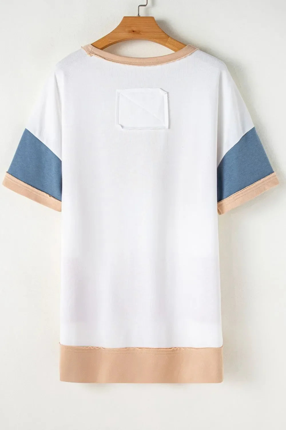 Patchwork Side Split Tunic T-Shirt With Stretch Fabric - Southern Shores Clothing