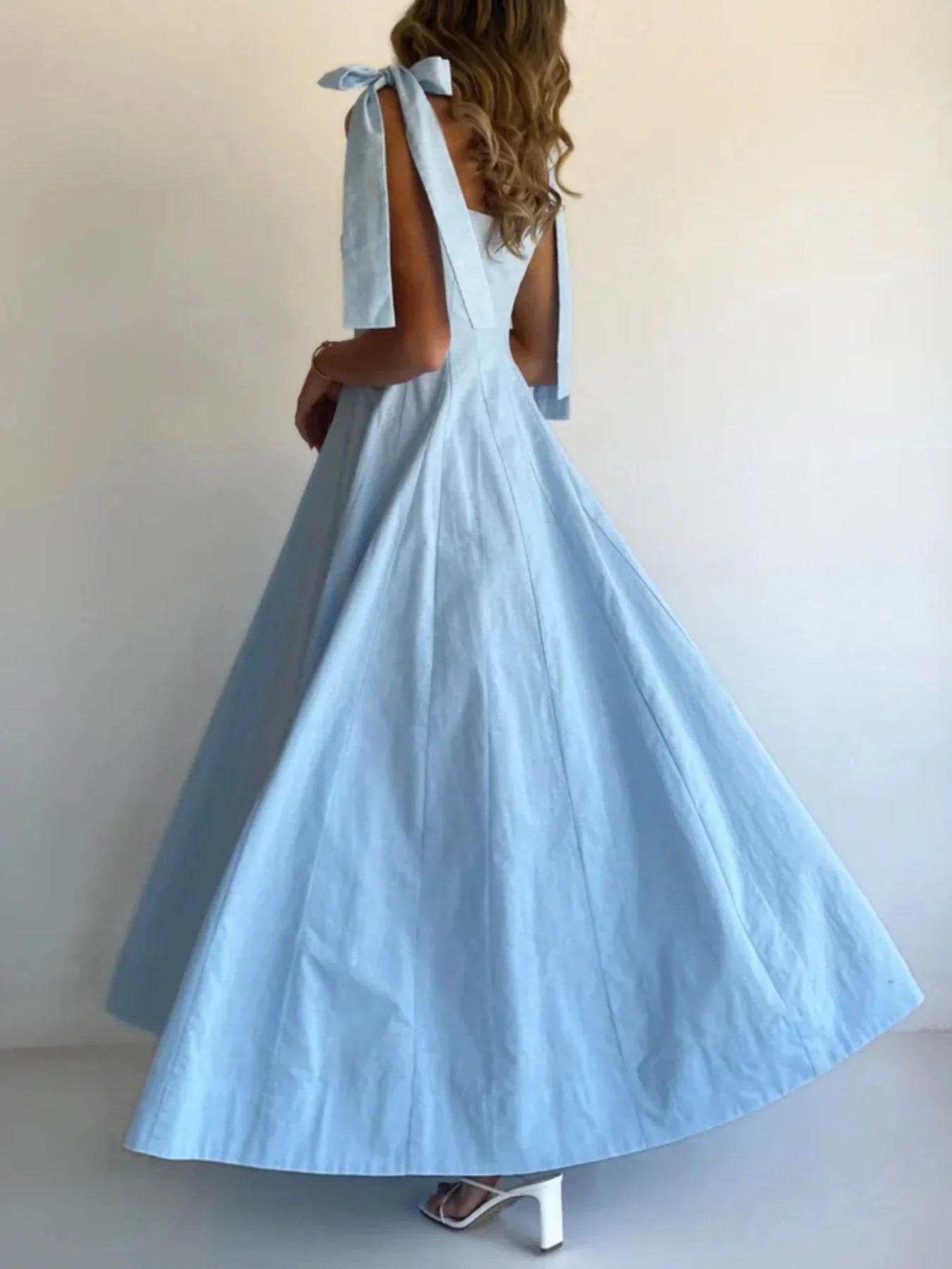 Gradient Tie Shoulder Maxi Dress With Adjustable Straps - Southern Shores Clothing