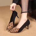 Point Toe Suede Pumps High Heel Dress Shoes