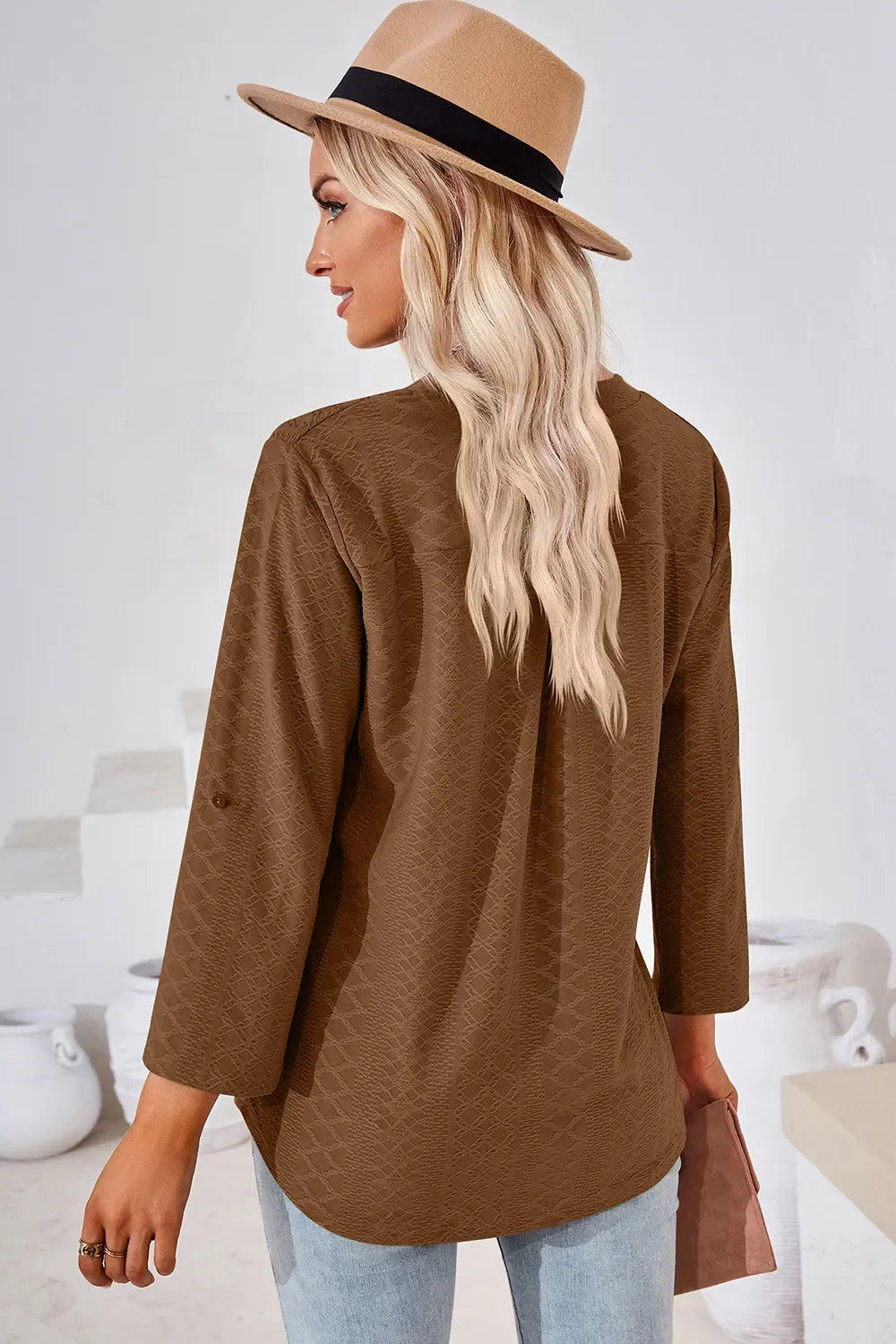 Notched Roll-Tab Sleeve T-Shirt - Southern Shores Clothing