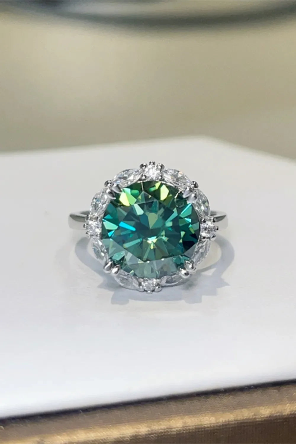 5 Carat Moissanite Sterling Silver Ring - Southern Shores Clothing