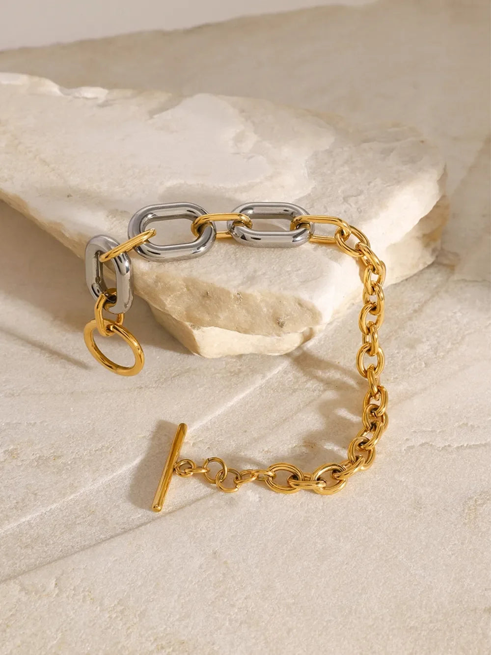 18K Gold Plated Stainless Steel Chain Bracelet - Southern Shores Clothing