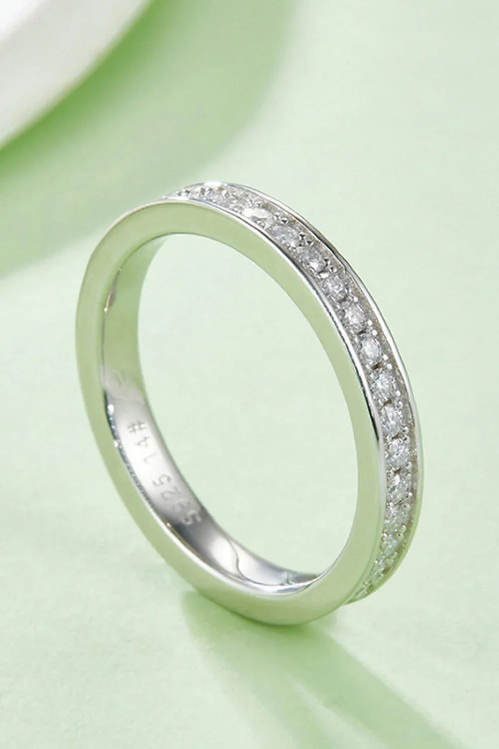 Minimalist Moissanite Sterling Silver Ring - Southern Shores Clothing