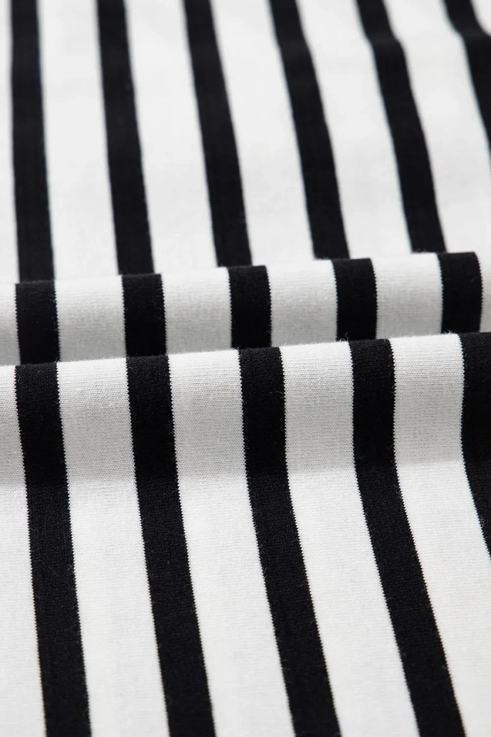 V Neck Collared Puff Sleeve Stripe Mini Dress With Pockets - Southern Shores Clothing