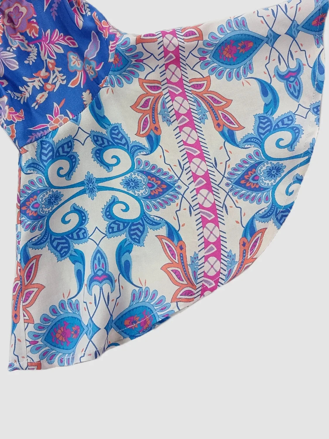 Smocked Off Shoulder Floral Top And Skirt Two Piece Set - Southern Shores Clothing