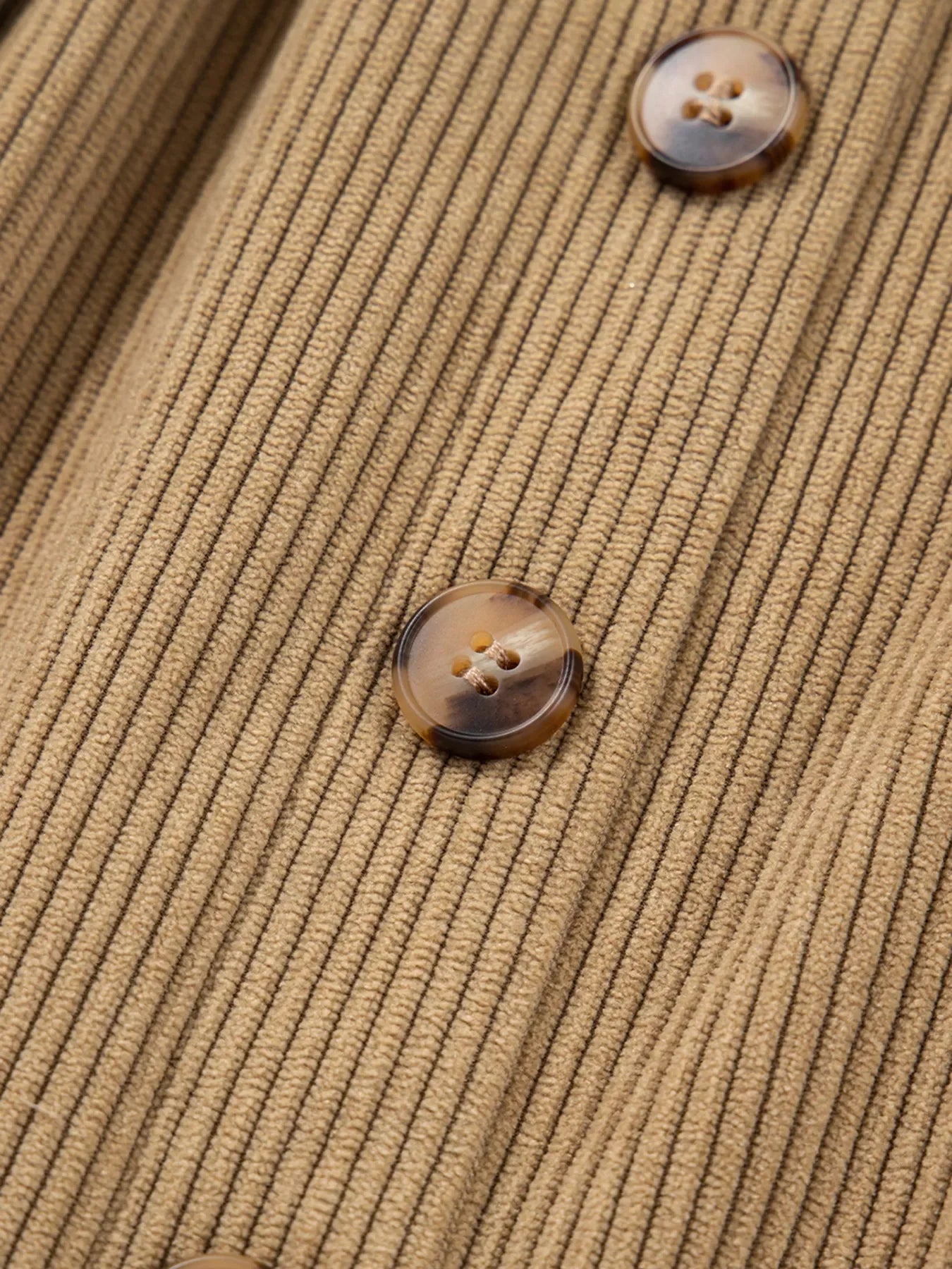Corduroy Buttoned Front Mini Skirt Casual Daywear - Southern Shores Clothing