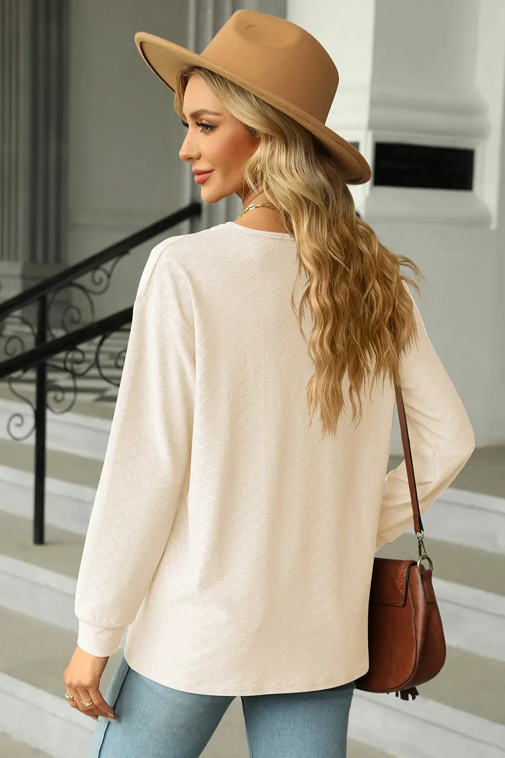 V-Neck Long Sleeve T-Shirt - Southern Shores Clothing