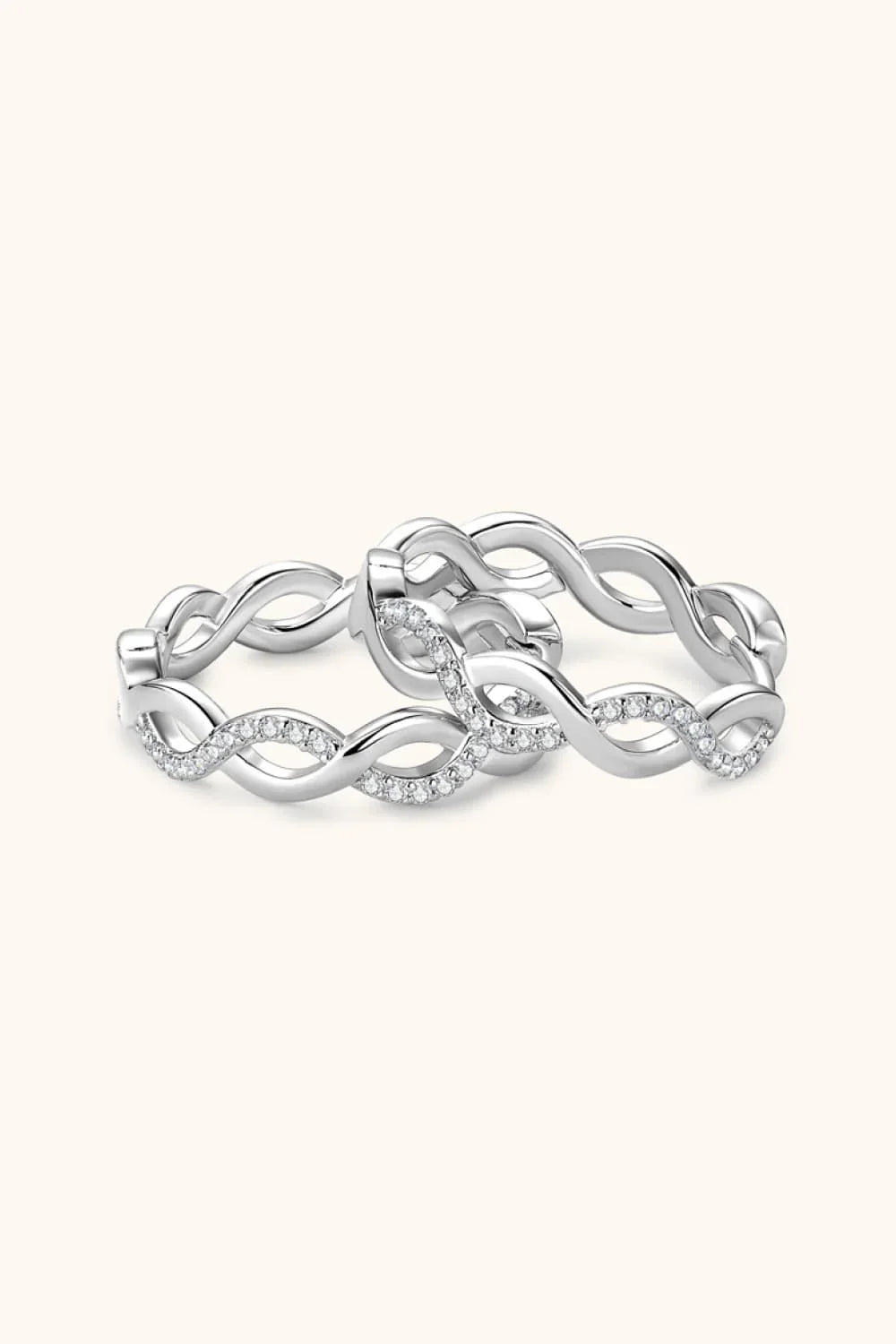 Moissanite Crisscross Hoop Earrings Minimalist Style - Southern Shores Clothing