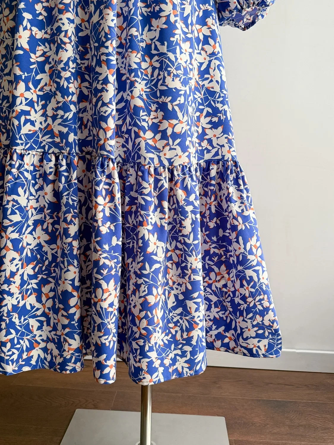Plus Size Floral Print V Neck Maxi Dress - Southern Shores Clothing