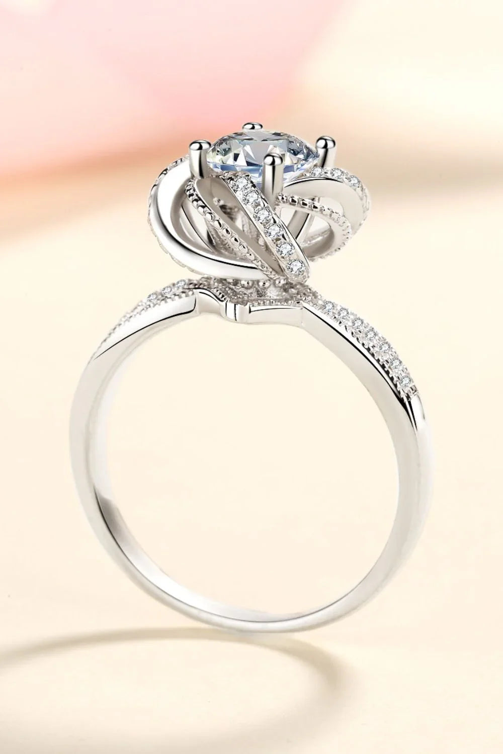Sterling Silver Moissanite Ring With All Day Comfort Fit - Southern Shores Clothing