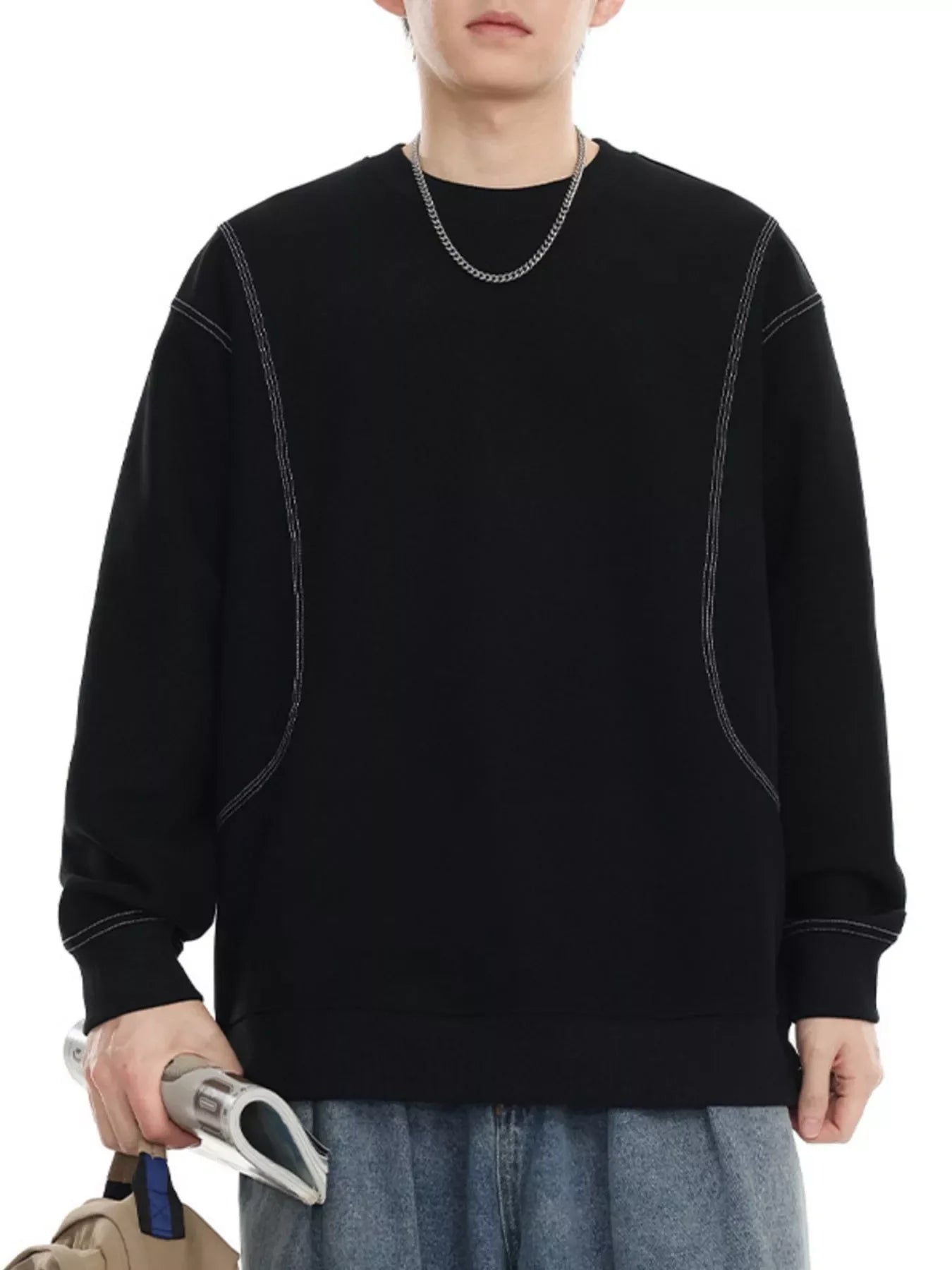 Plus Size Oversized Long Sleeve Sweatshirt - Southern Shores Clothing
