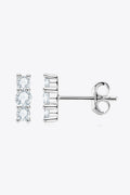 Sterling Silver Moissanite Stud Earrings 0.44 Ct - Southern Shores Clothing