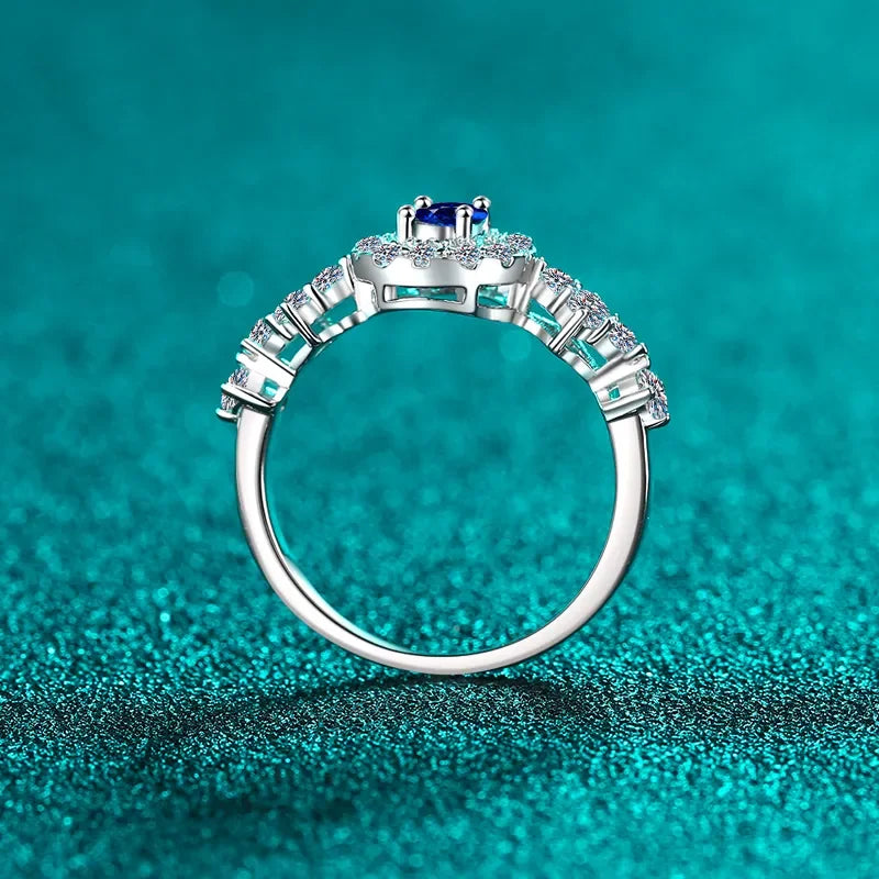 Sterling Silver Moissanite Ring 0.5 Carat - Southern Shores Clothing