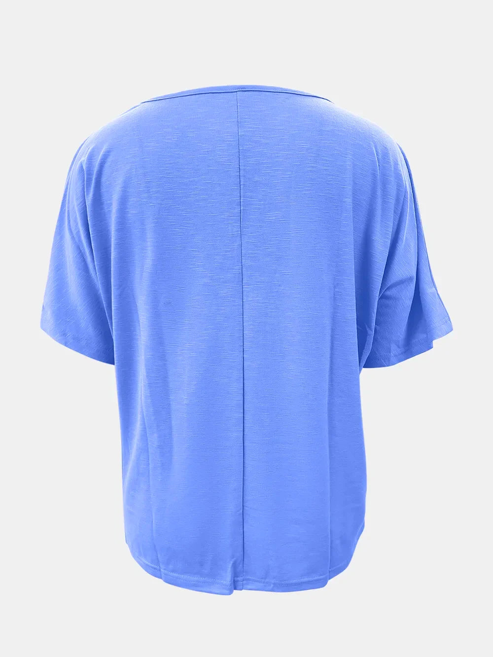 Full Size Scoop Neck Short Sleeve T-Shirt - Southern Shores Clothing