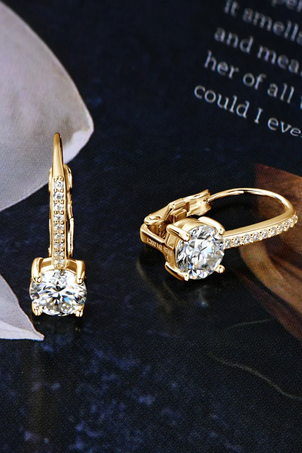 Minimalist Moissanite Sterling Silver Earrings - Southern Shores Clothing