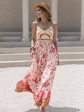 Printed Cami Dress With Scoop Neck In Viscose Fabric Dress - Southern Shores Clothing