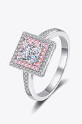 Minimalist 1 Carat Moissanite Ring With Geometric Design - Southern Shores Clothing