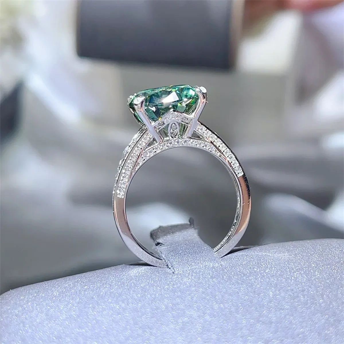 5 Carat Starglow Moissanite Sterling Silver Ring - Southern Shores Clothing