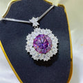 10 Carat Moissanite Sterling Silver Necklace Coastal Shine - Southern Shores Clothing