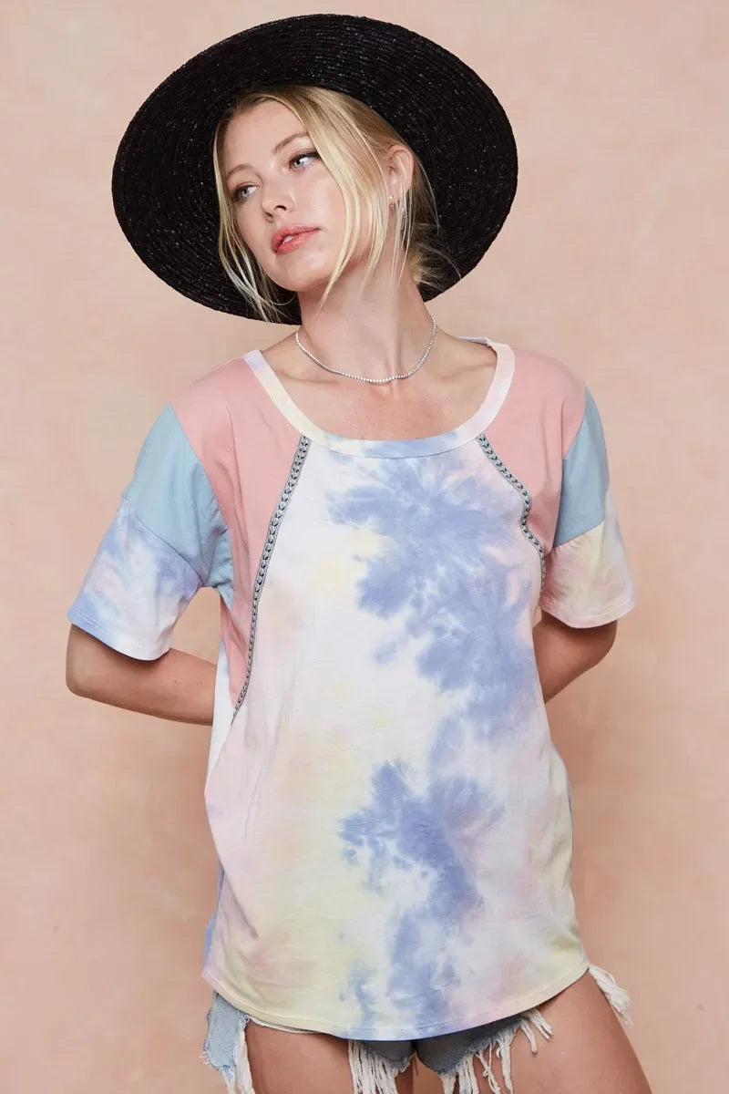 Tie Dye Cotton T Shirt Relaxed Fit Soft Breathable - Southern Shores Clothing