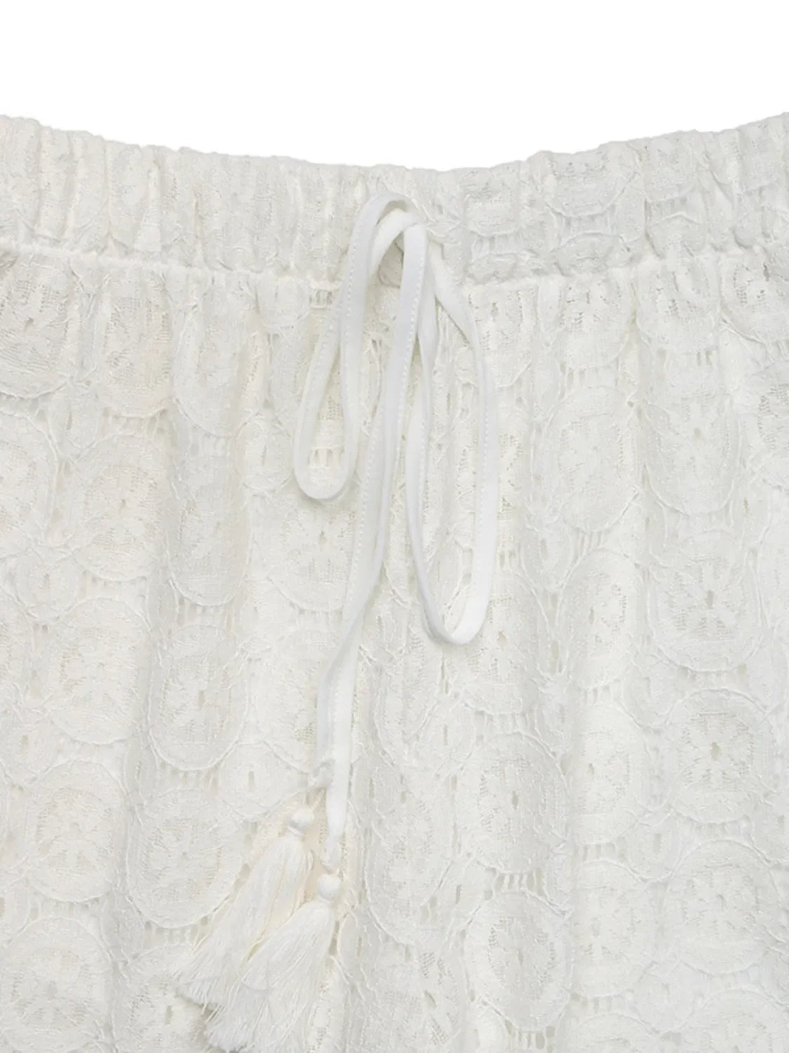 Sheer Mesh Lace Wide Leg Pants With Breathable Fabric Design - Southern Shores Clothing