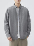 Plus Size Cotton Blend Button Up Long Sleeve Shirt