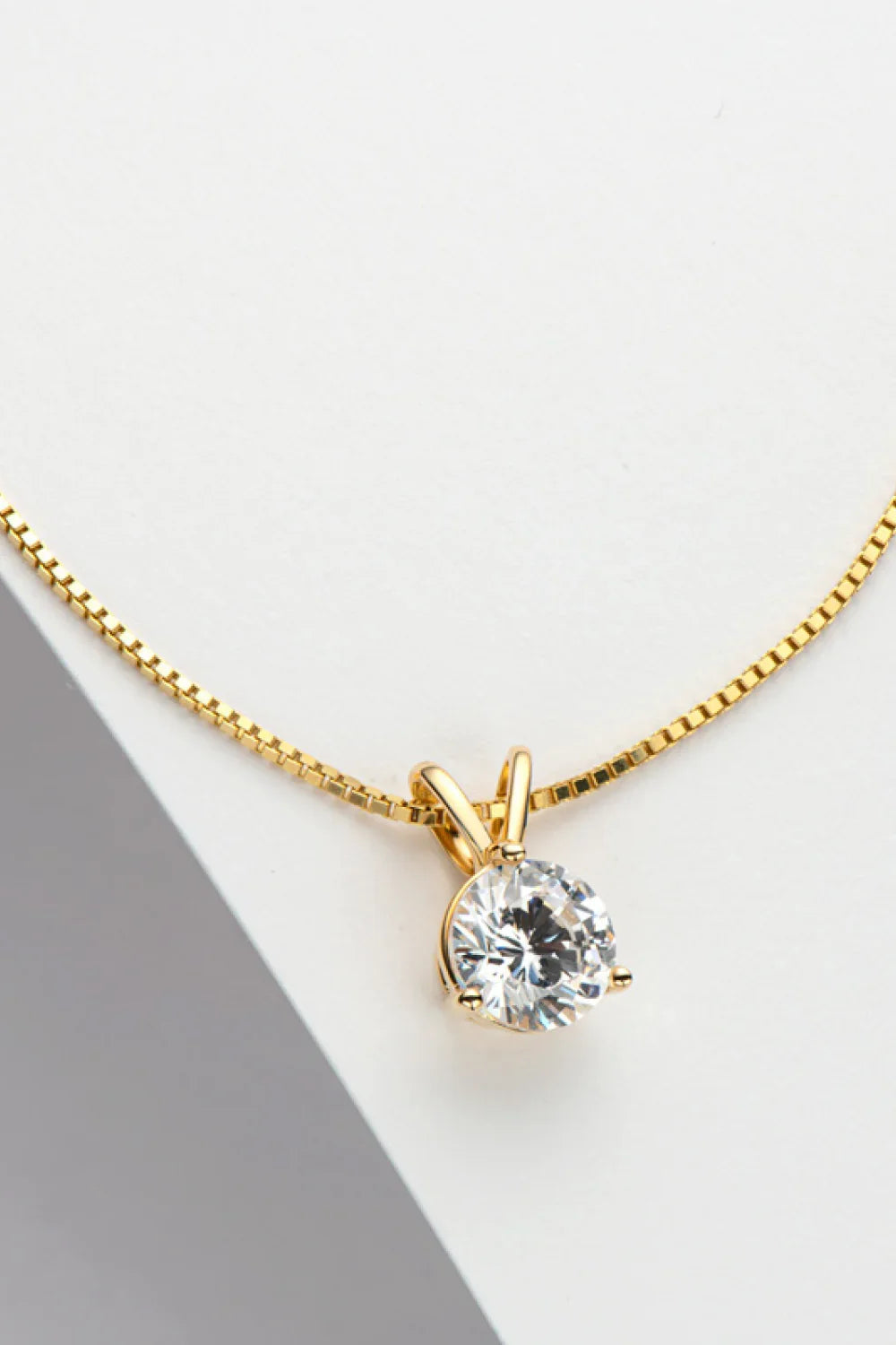 Coastal Moissanite Pendant Necklace 1 Carat, Minimalist - Southern Shores Clothing