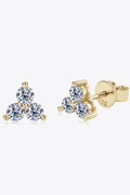 Minimalist Moissanite Sterling Silver Stud Earrings - Southern Shores Clothing