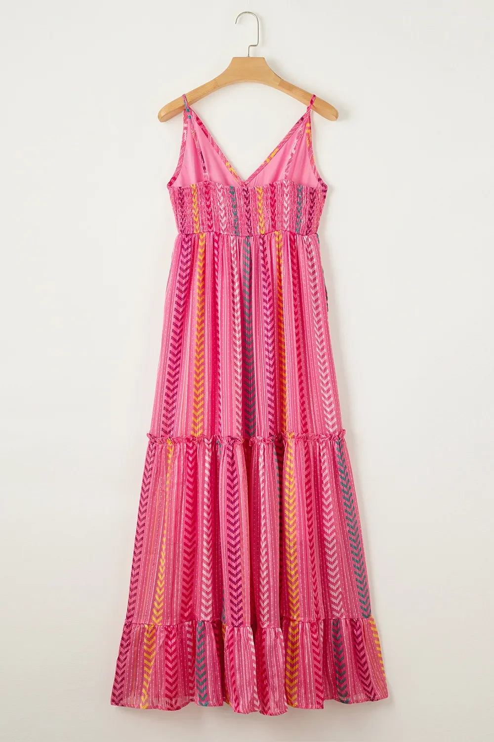 Printed Surplice Maxi Cami Dress With Flowing Silhouette - Southern Shores Clothing