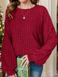 Plus Size Batwing Sleeve Round Neck T Shirt With Stretch - Southern Shores Clothing