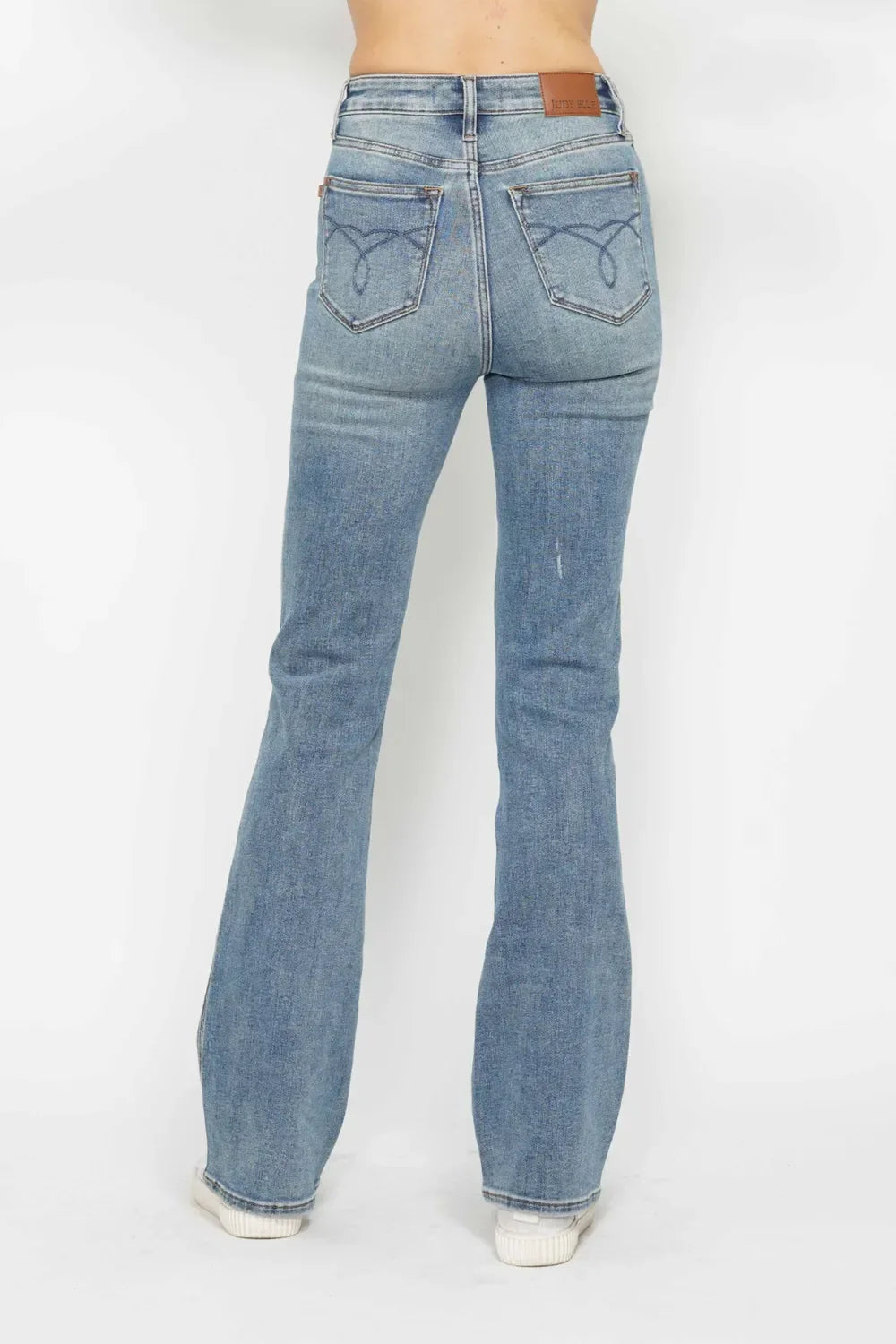 Plus Size Bootcut Denim Jeans With Tummy Control - Southern Shores Clothing