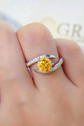 1 Carat Moissanite Sterling Silver Ring Coastal - Southern Shores Clothing