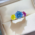 5 Carat Moissanite Sterling Silver Ring Coastal Shine - Southern Shores Clothing