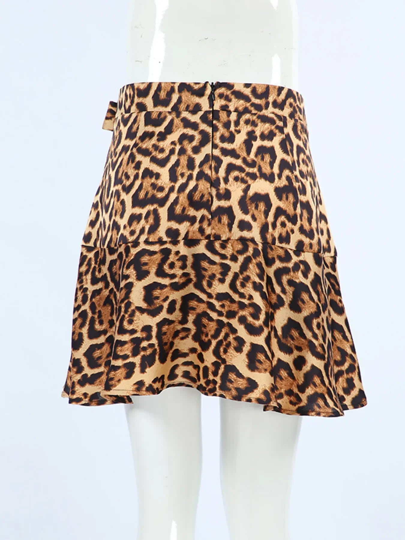 Leopard Print Mini Skirt With Flattering Fit - Southern Shores Clothing