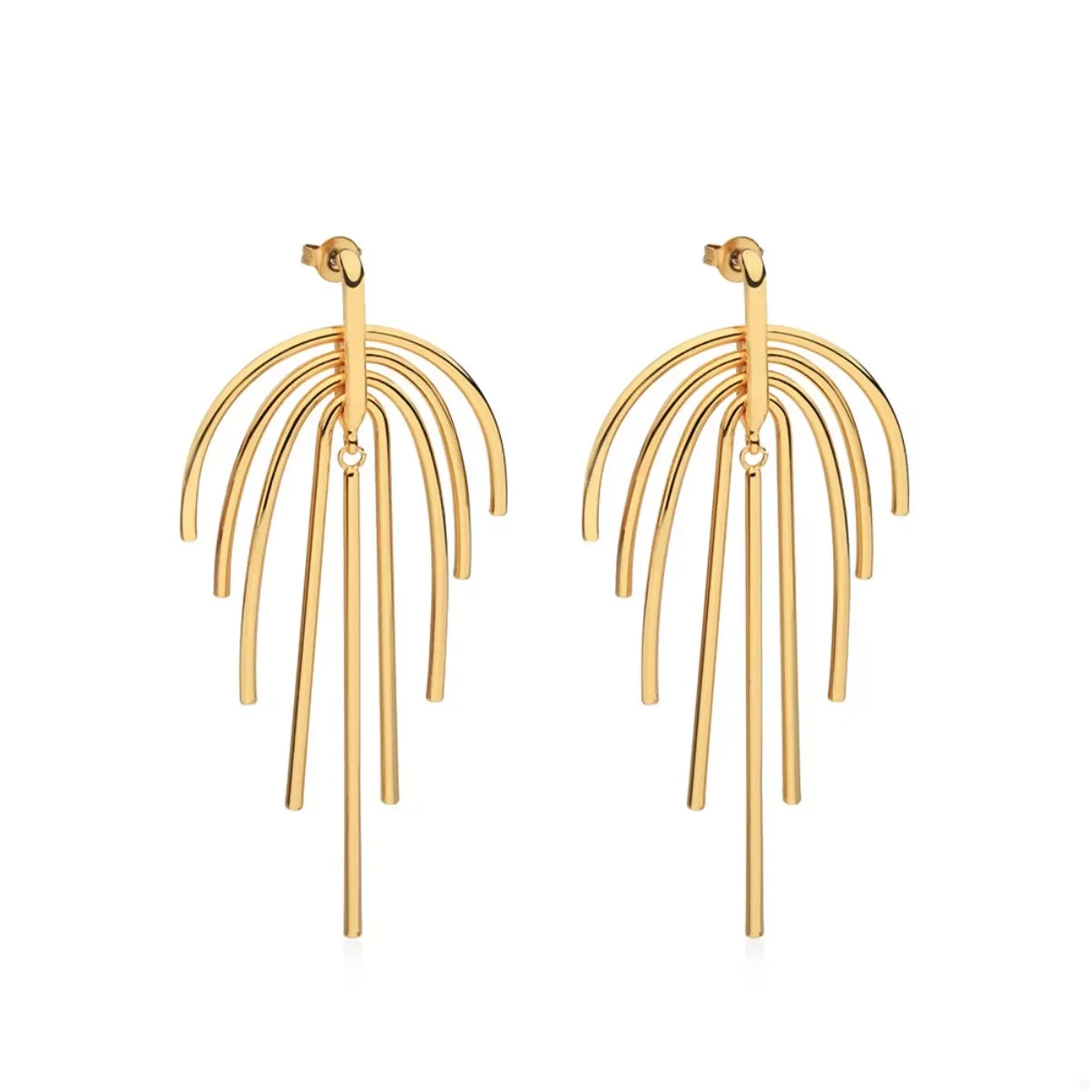 18K Gold-Plated Lightweight Geometric Earrings - Southern Shores Clothing