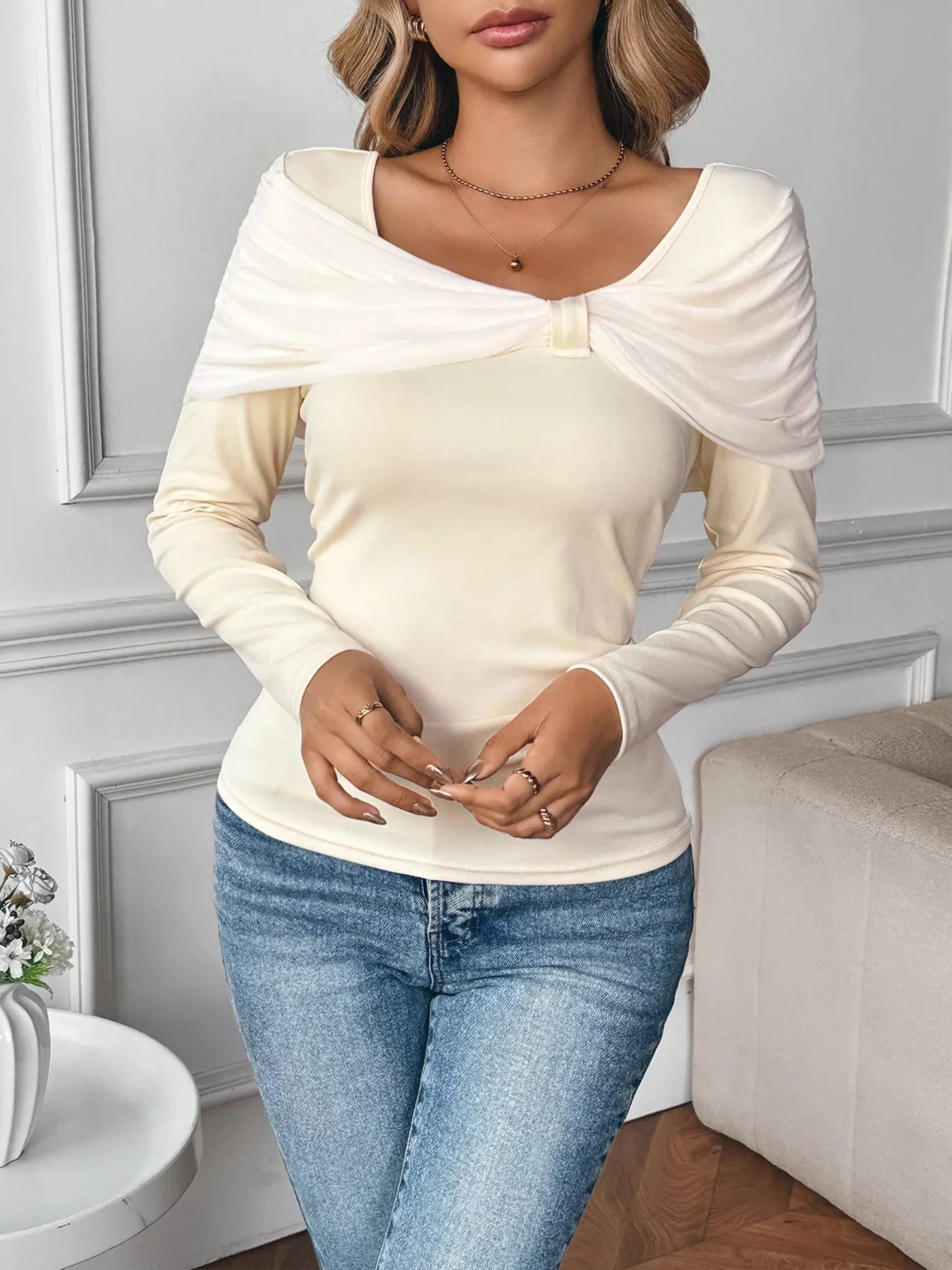 Bow Long Sleeve T-Shirt - Southern Shores Clothing