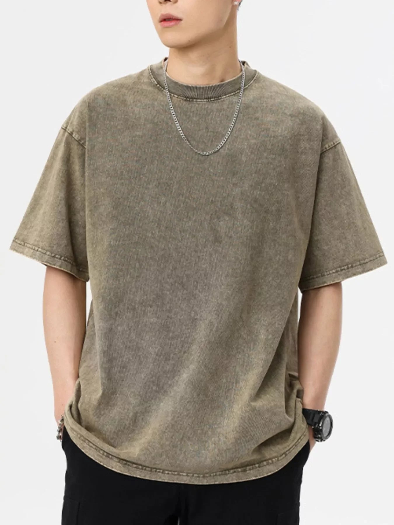 Oversized Vintage Washed Cotton T Shirt Top - Southern Shores Clothing