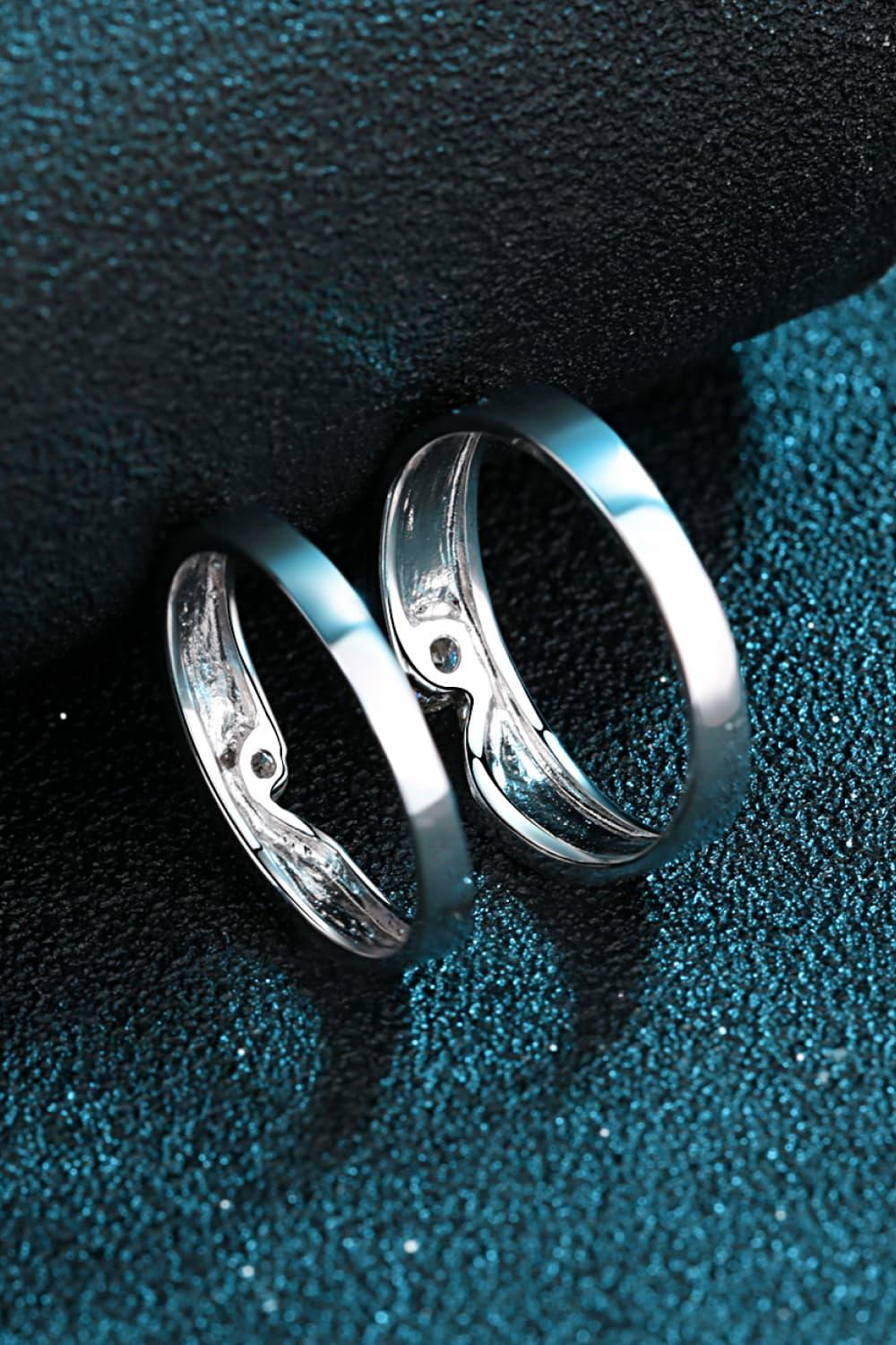 Minimalist Moissanite Sterling Silver Ring - Southern Shores Clothing