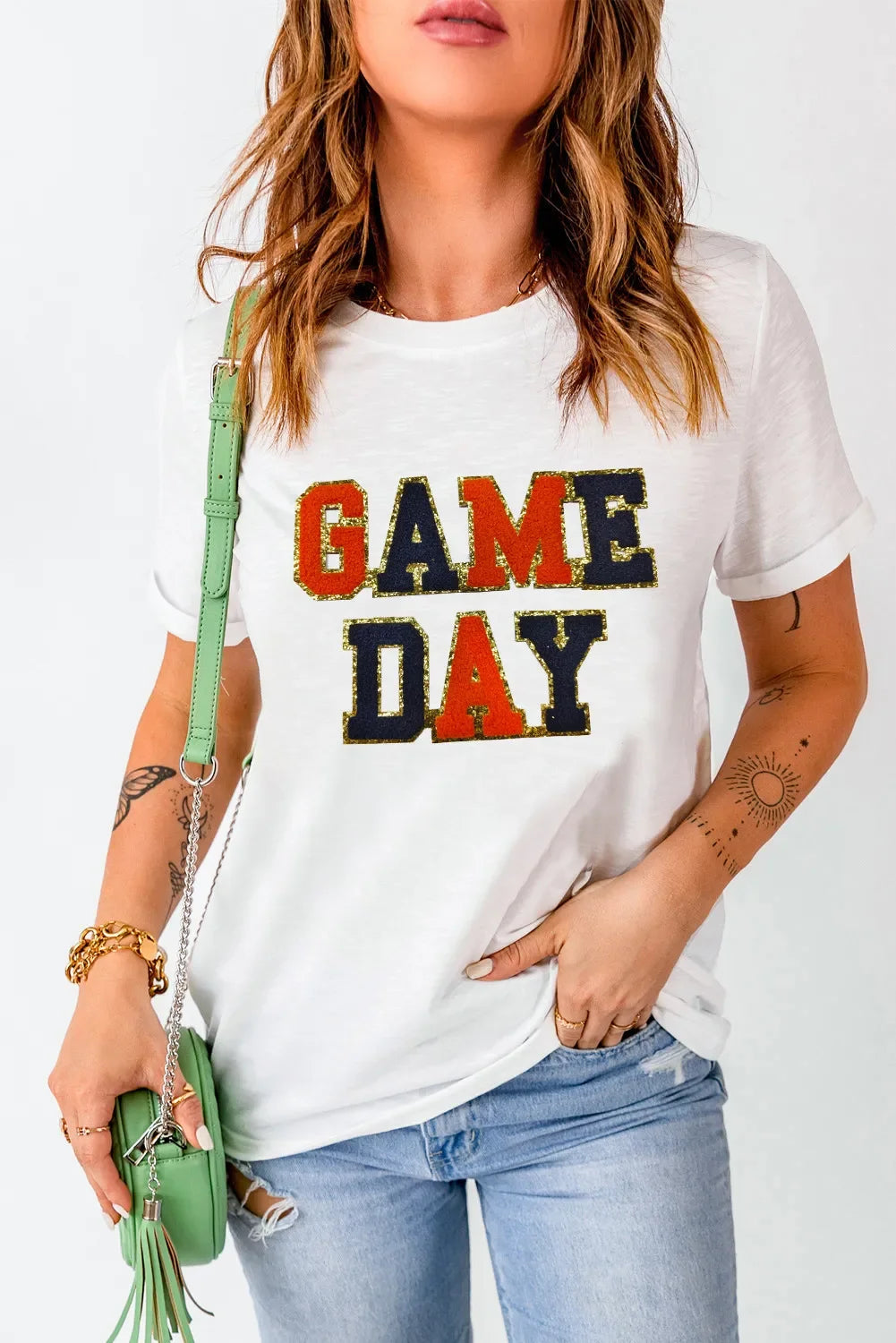 Round Neck Short Sleeve T Shirt With Stretch - Southern Shores Clothing